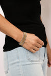 Wide Watch Link Bracelet