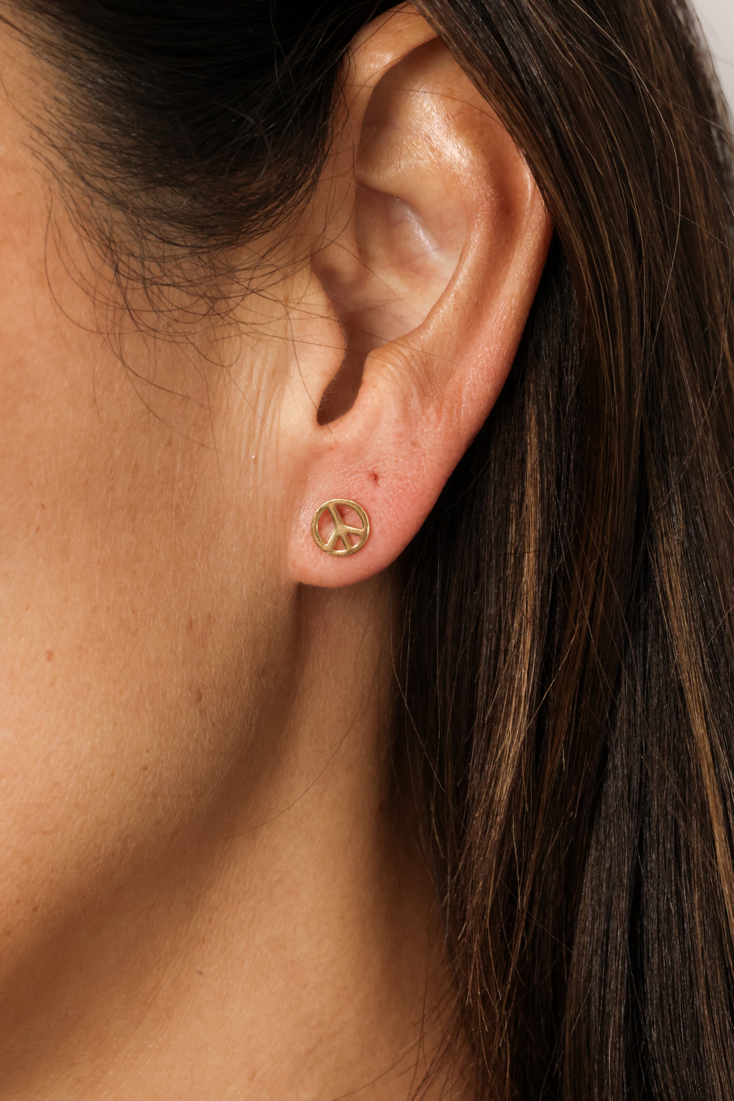PG Designs Peace Sign Studs