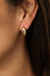 Small Textured Teardrop Earrings
