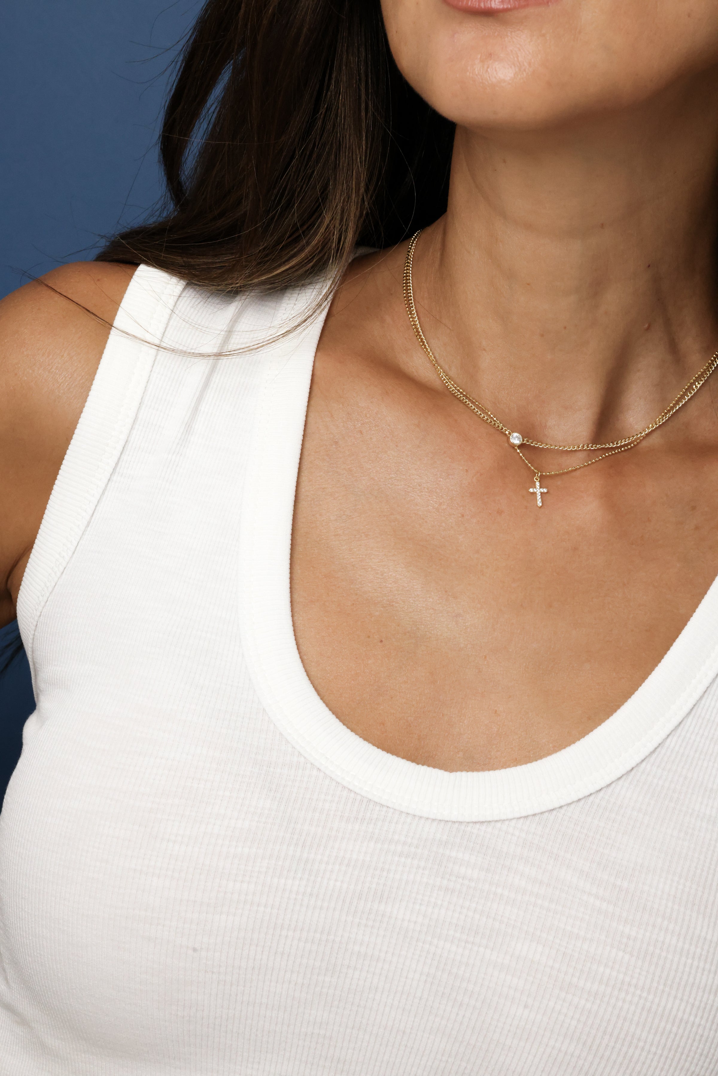 PG Designs Mini Cross Necklace