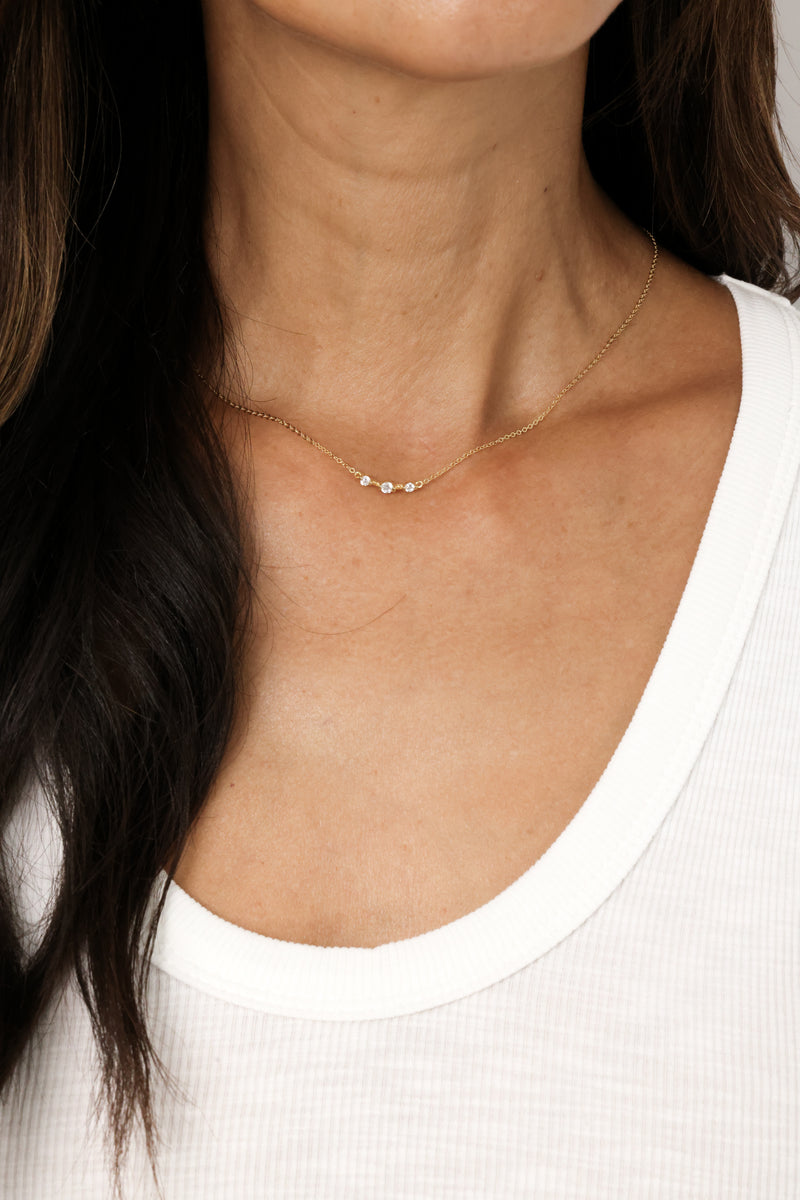 PG Designs Three Cluster Necklace