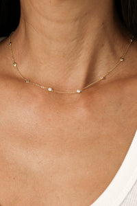 PG Designs Simple CZ Chain Necklace
