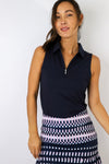 Sleeveless Zip Tech Polo