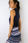 Golftini Sleeveless Zip Tech Polo