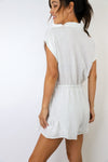 Anna Short Sleeve Tie Front Romper
