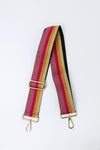 Glitter Multi Stripe Bag Strap