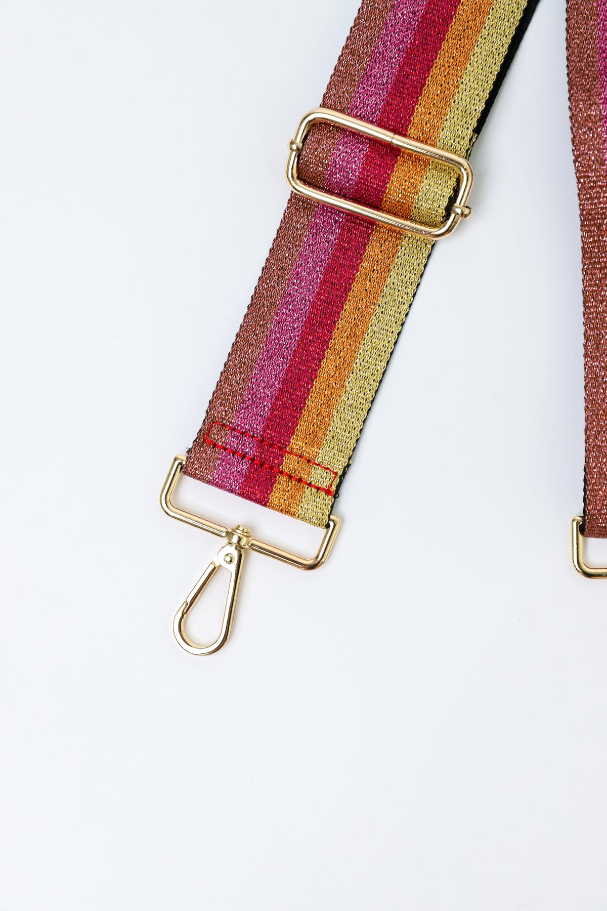 Glitter Multi Stripe Bag Strap