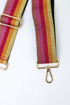 Glitter Multi Stripe Bag Strap