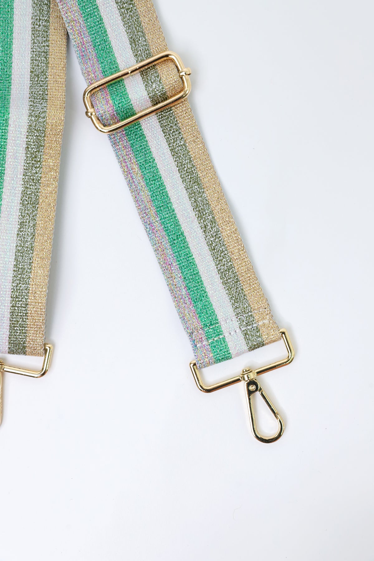 Glitter Multi Stripe Bag Strap