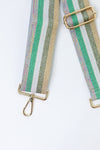 Glitter Multi Stripe Bag Strap
