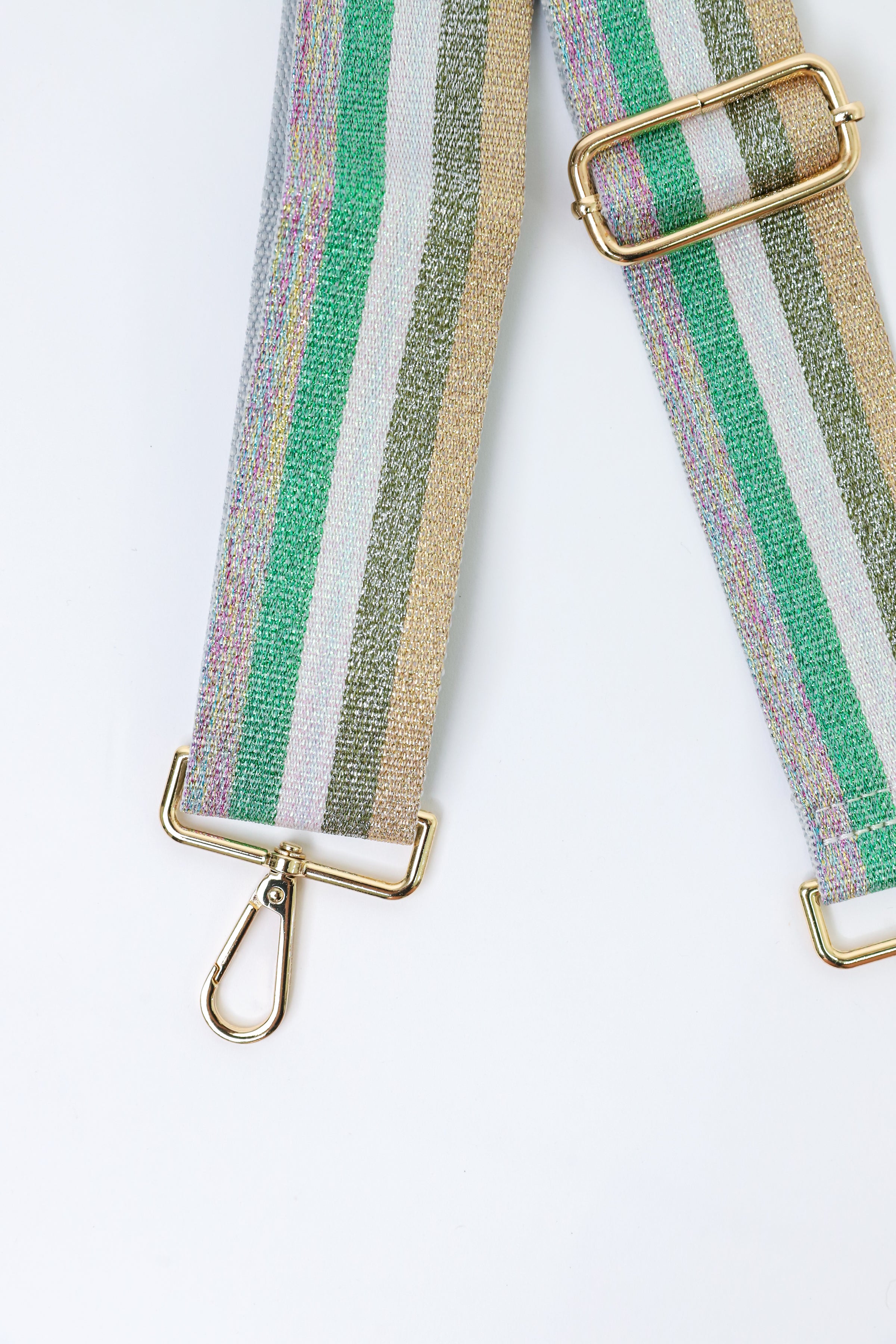 Glitter Multi Stripe Bag Strap