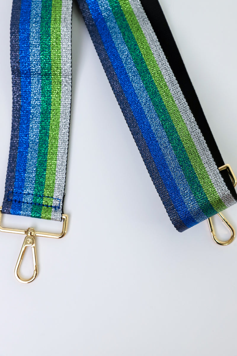 Glitter Multi Stripe Bag Strap