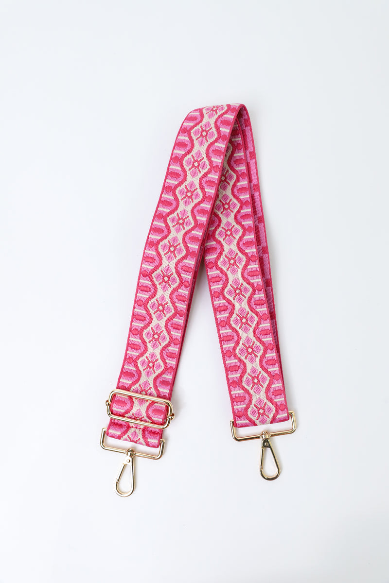 Embroidered Wavy Bag Strap
