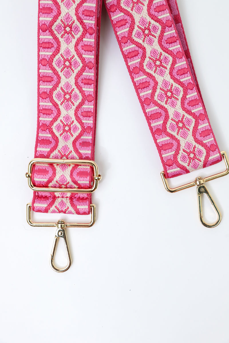 Embroidered Wavy Bag Strap