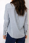 Stripe Button Up Top