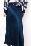 Venti6 Lace Trim Midi Skirt