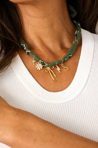 Bandana Charm Necklace