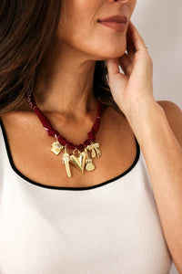 Bandana Charm Necklace