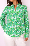 Lilly Pulitzer Sea View Linen Button Down Top