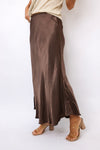 Venti6 Lace Trim Midi Skirt
