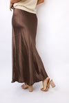 Venti6 Lace Trim Midi Skirt