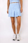 Lucky In Love Linen Stripe Skirt
