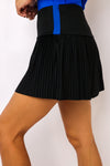 Lucky In Love Racer Rib Pleated Skirt