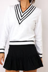 Lucky In Love Victory V-Neck Sweater