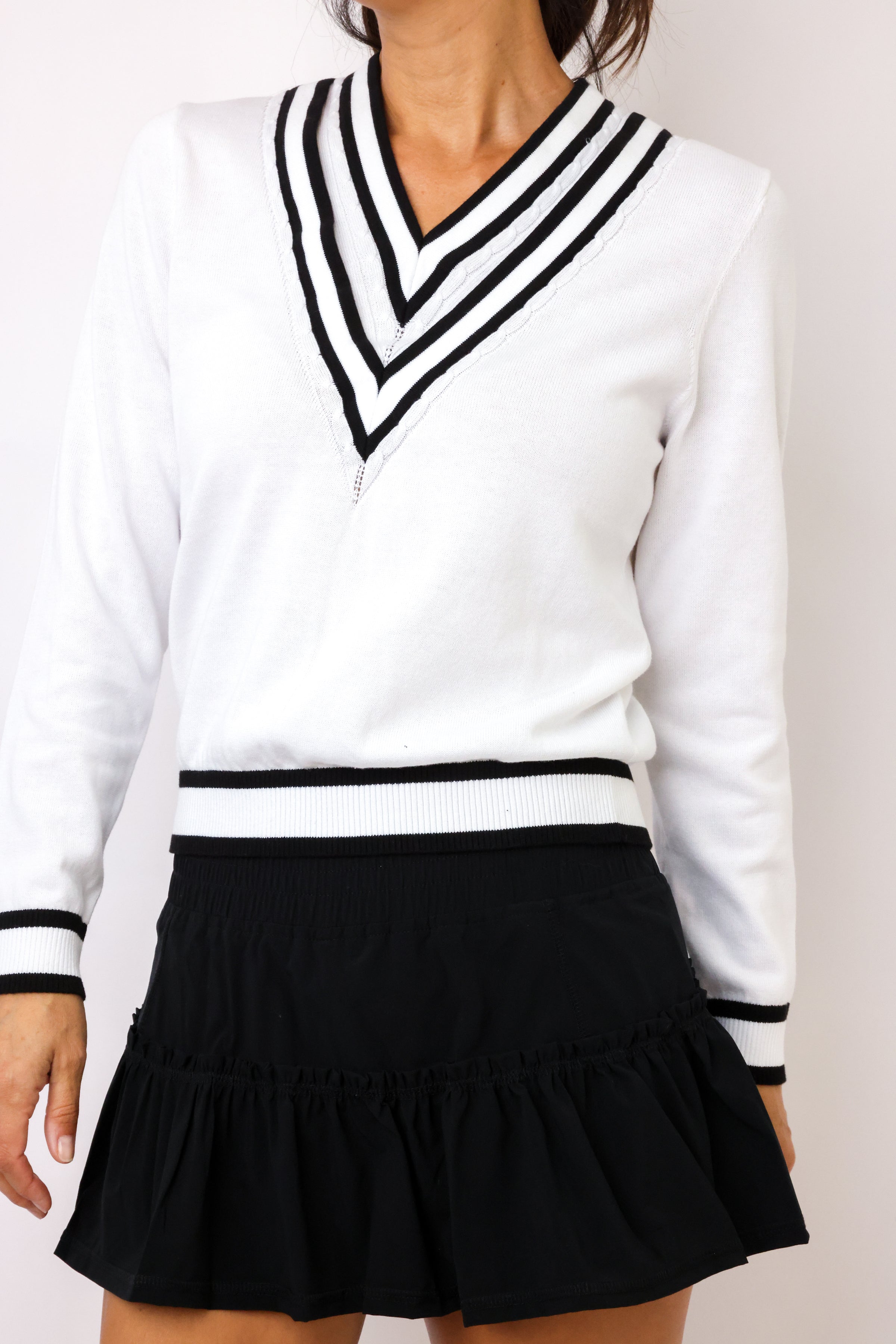 Lucky In Love Victory V-Neck Sweater
