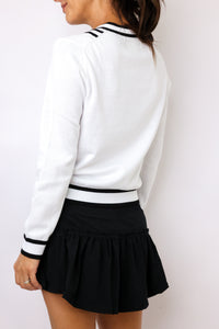Lucky In Love Victory V-Neck Sweater