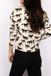 J.Society Horse Crewneck Sweater