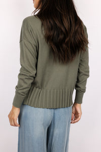 J.Society Ribbed Bottom Crew Sweater