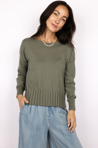 J.Society Ribbed Bottom Crew Sweater