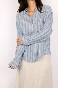 Z Supply Perfect Striped Linen Button Up