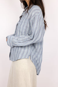 Z Supply Perfect Striped Linen Button Up