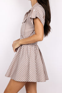 Gene Striped Mini Dress