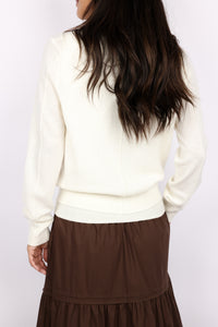 Cashmere Wool Blend Knit Top & Cardigan Set