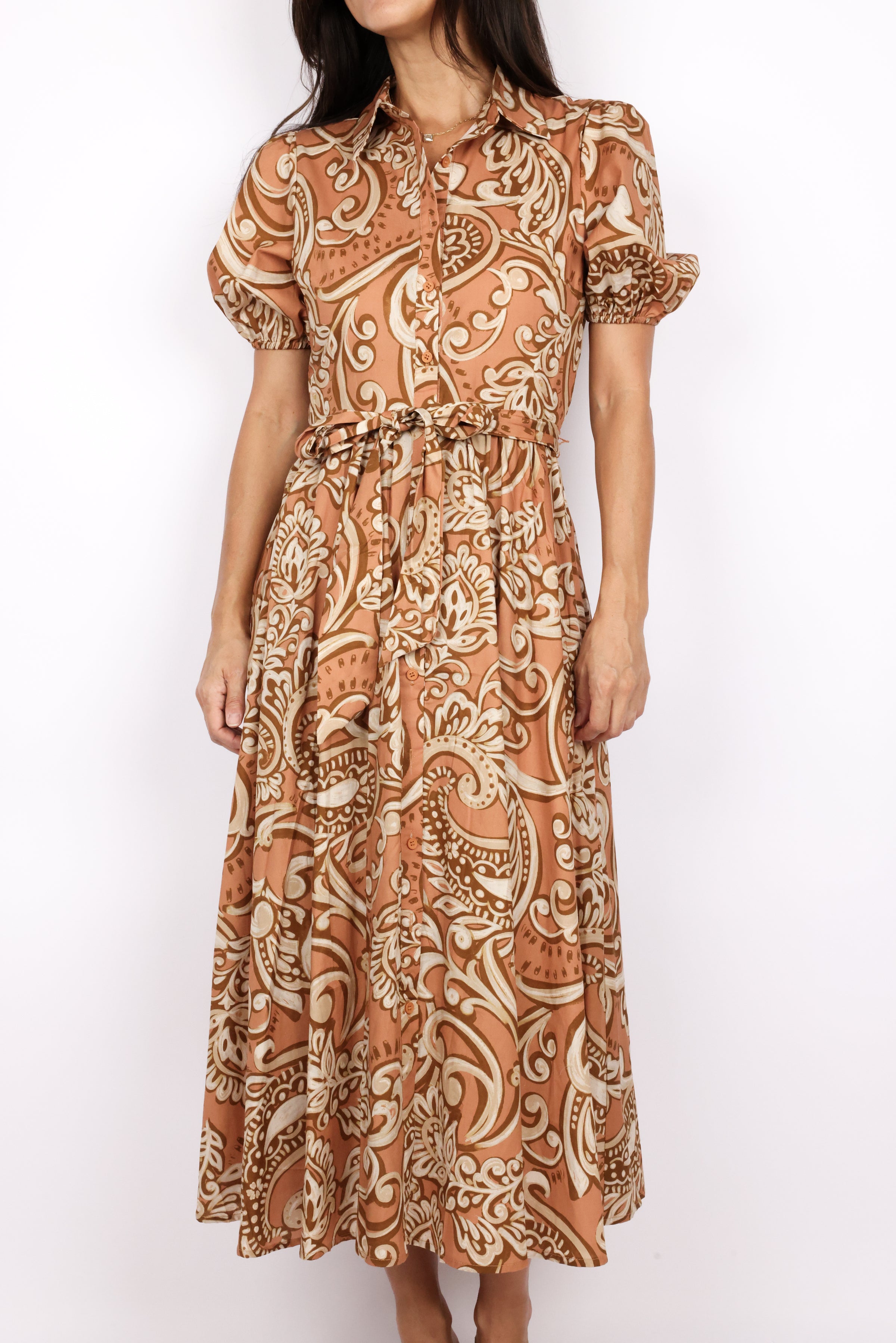 Printed Midi Dress