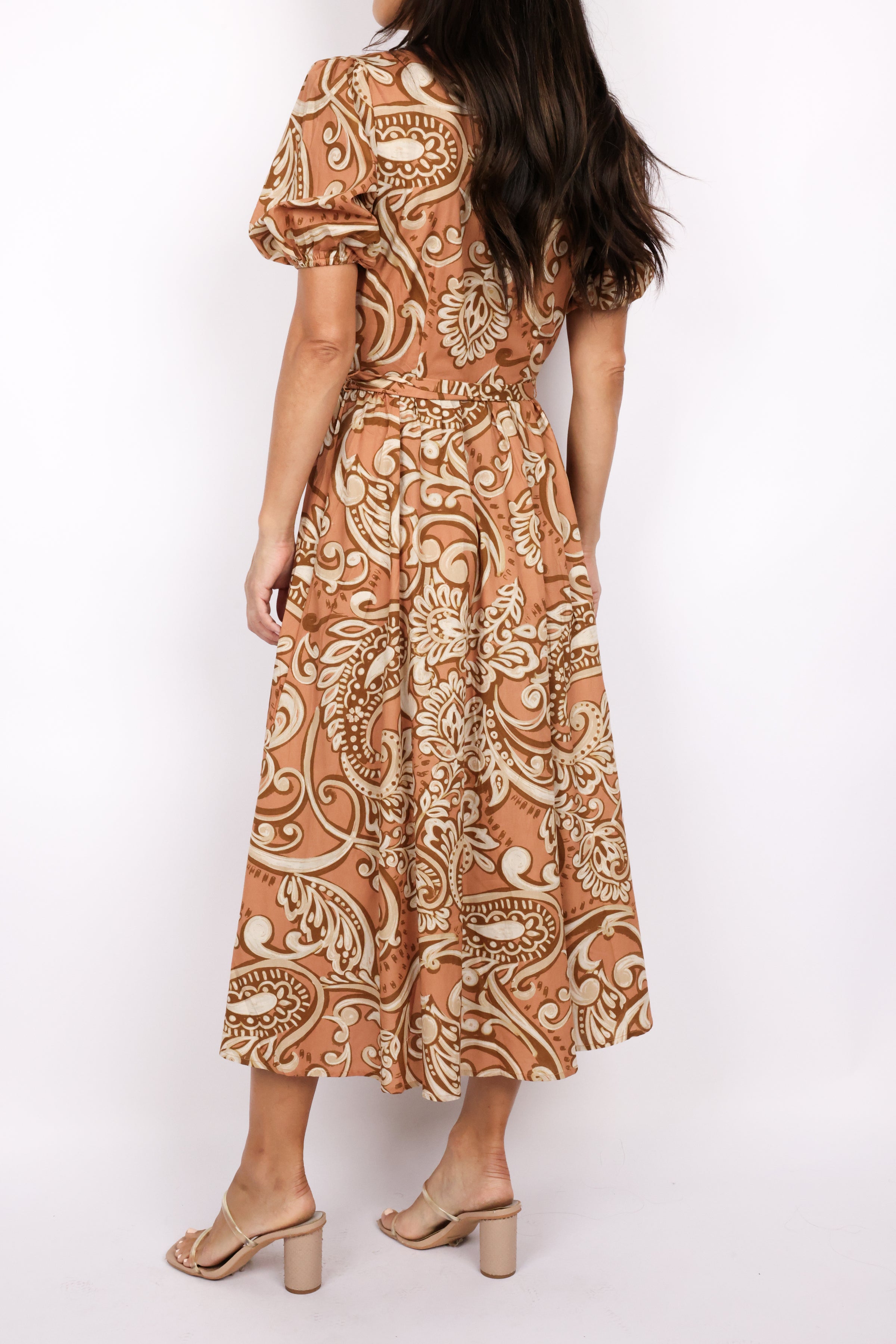 Printed Midi Dress