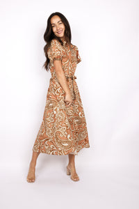 Printed Midi Dress
