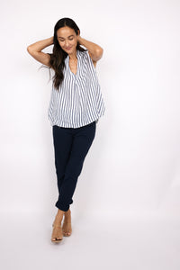 Solid Crinkle Drawstring Jogger