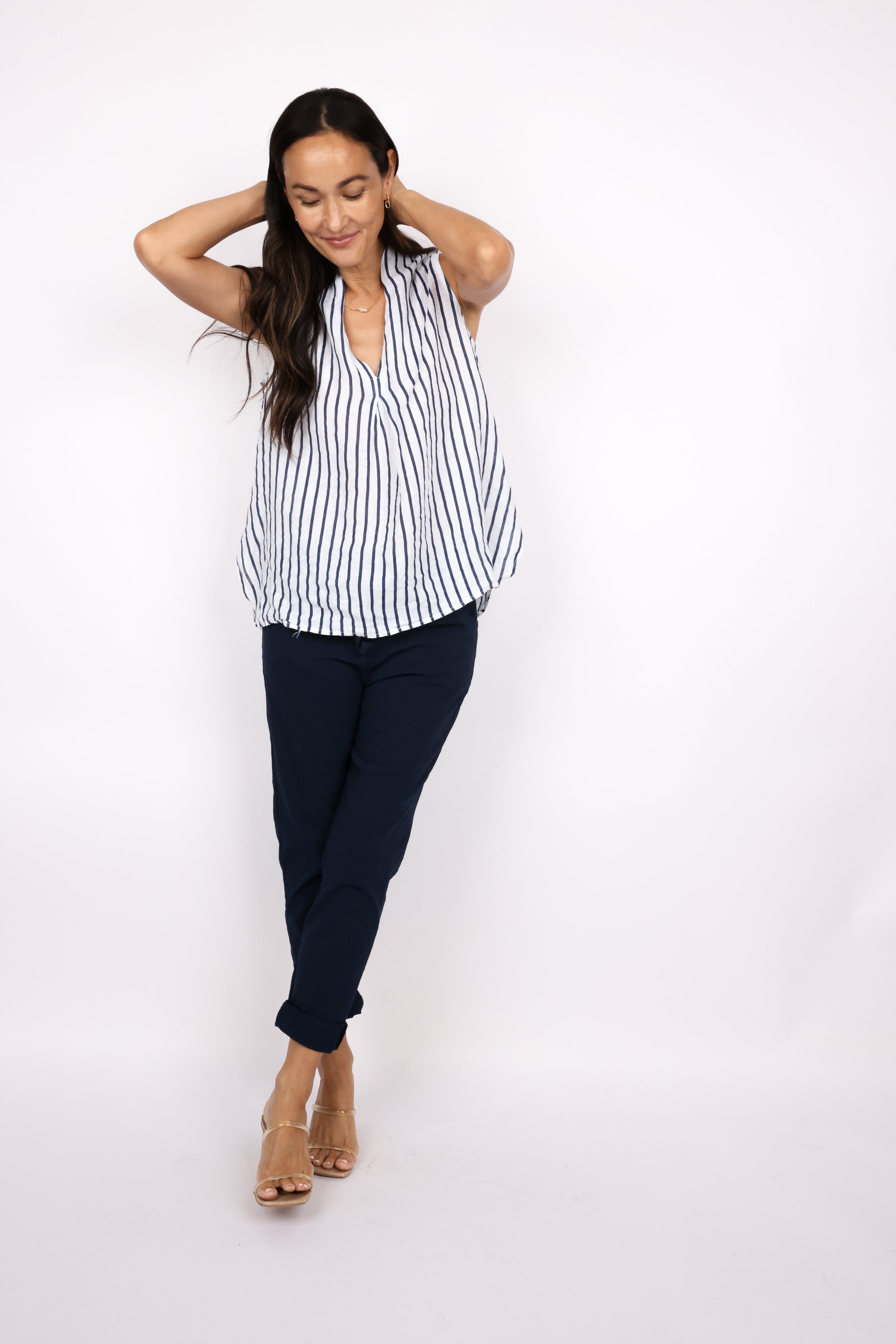 Solid Crinkle Drawstring Jogger