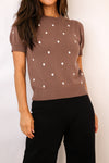 Puff Short Sleeve Sweater Top