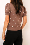 Puff Short Sleeve Sweater Top