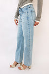 Pistola Lexi Mid Rise Bowed Straight Jeans