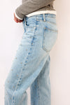 Pistola Lexi Mid Rise Bowed Straight Jeans