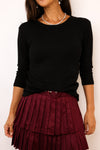 Michael Stars Dora Shine 3/4 Sleeve Tee