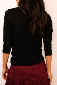 Michael Stars Dora Shine 3/4 Sleeve Tee