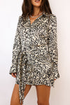 Timeless Tie Waist Mini Shirt Dress