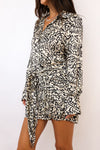 Timeless Tie Waist Mini Shirt Dress